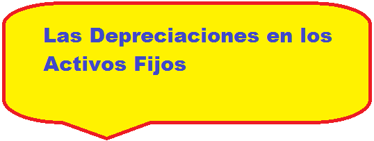 Depreciación de Activos Fijos