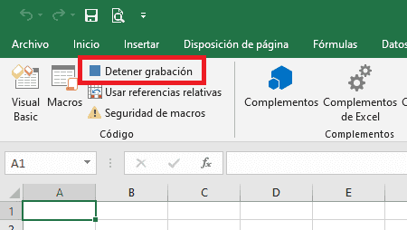 Dentener grabacion de Macro